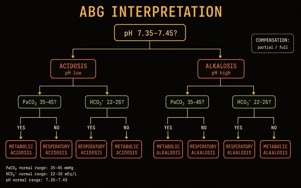 ABG Interpretation Decision Tree